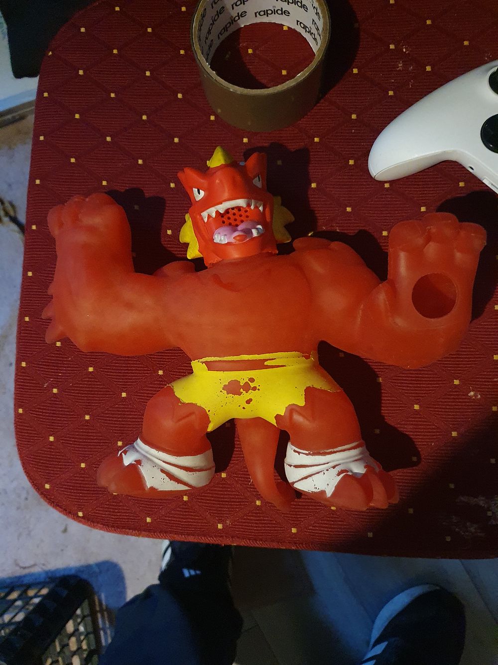 Lot 6z: Goo Jit Zu Heroes -Blazagon -Squeeze & Stretch Action Figure