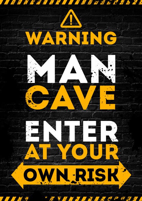 Lot 230: Man cave High Gloss print in cardboard sleeve