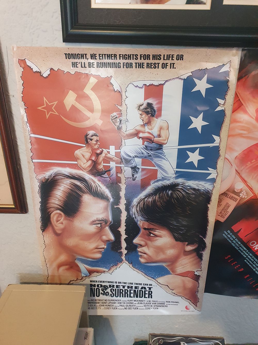 Lot 329: No retreat no surrender poster