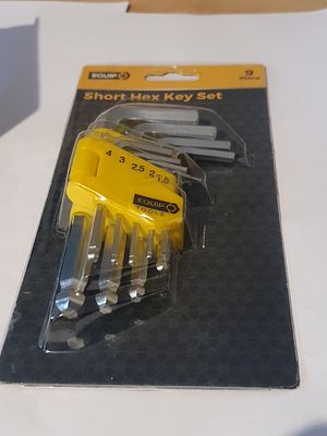 Short hex key set