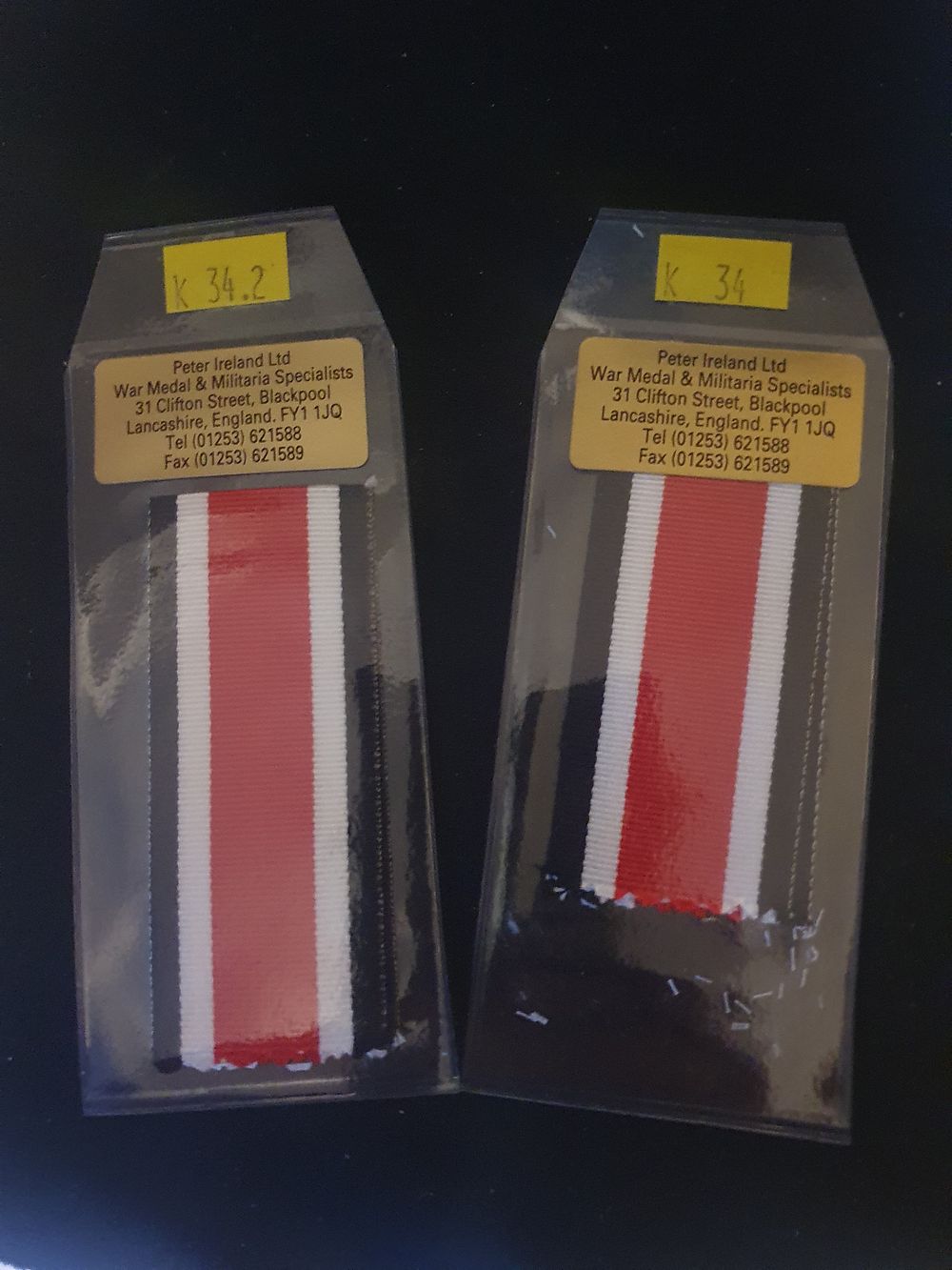 Lot 274: Military ribbons