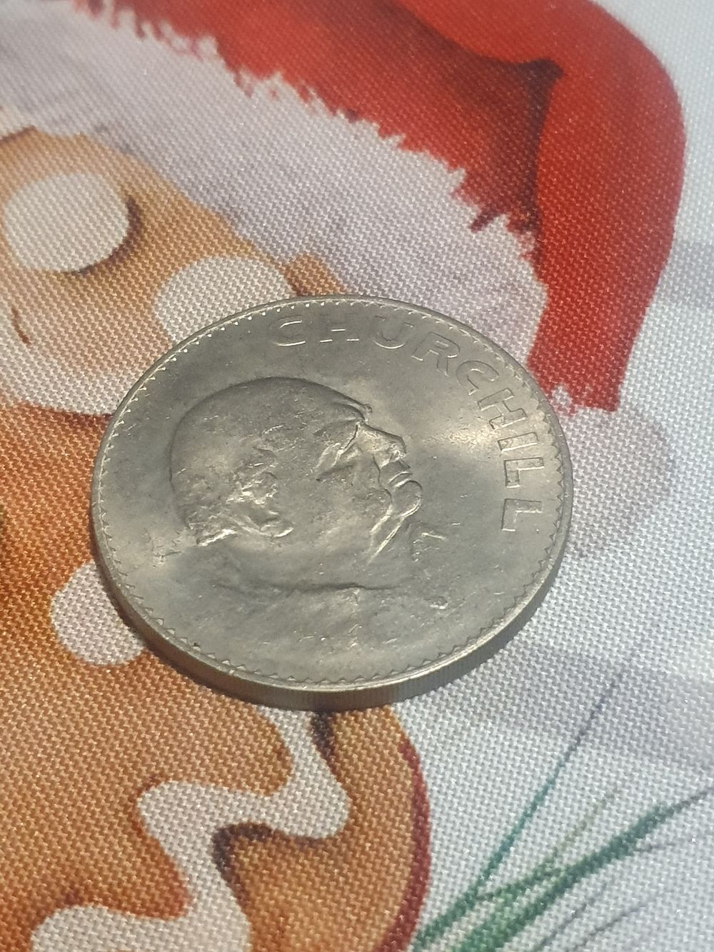 Lot 342: Vintage Churchill coin