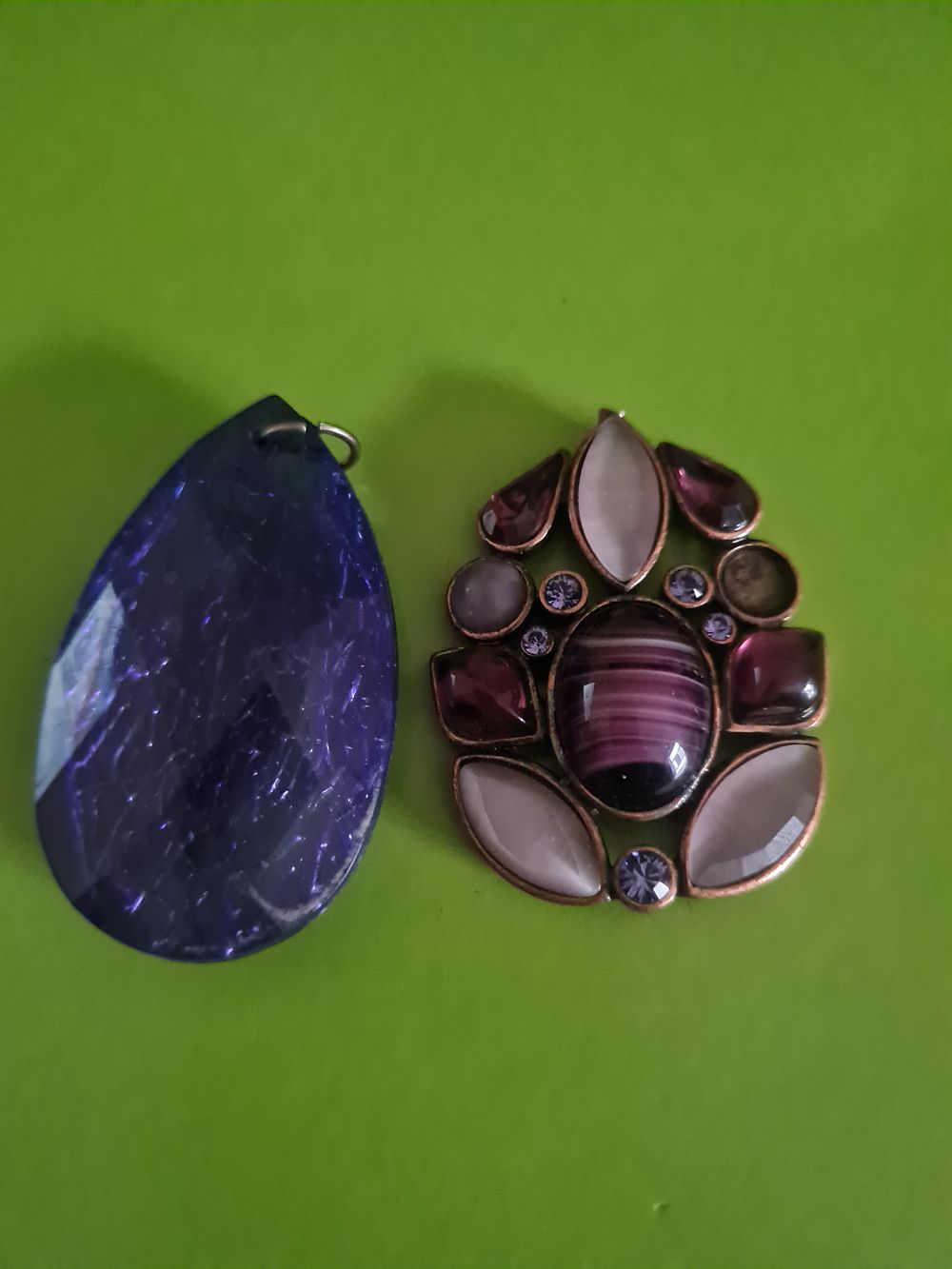 Lot 198a: 2 large pendants