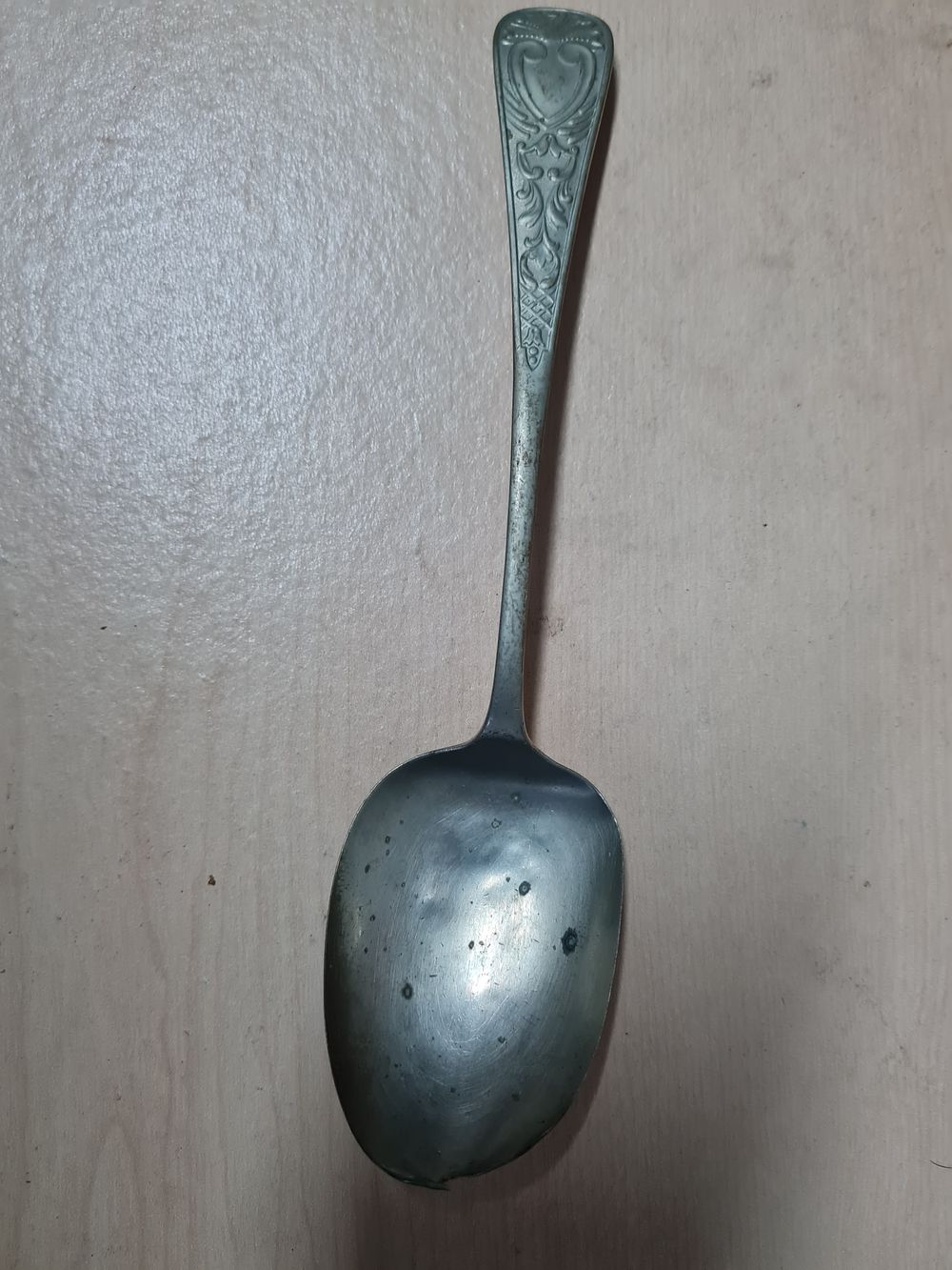 Lot 6b: Vintage nickel silver large spoon