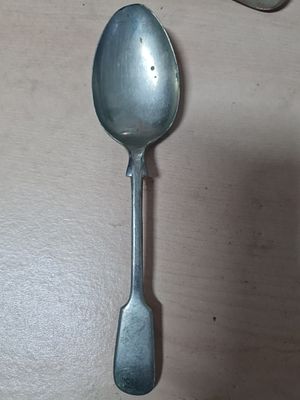 Vintage nickel silver spoon