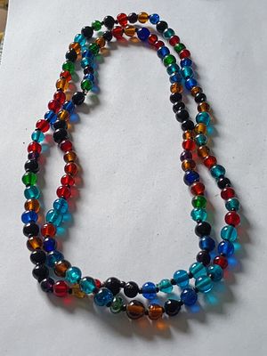 Colourful beaded necklace