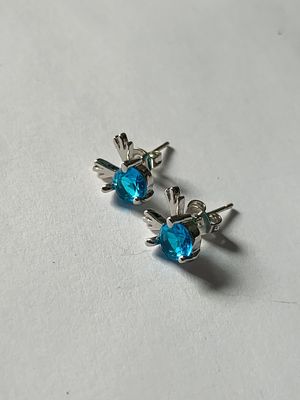 Pair of Beautiful blue stone stud earrings