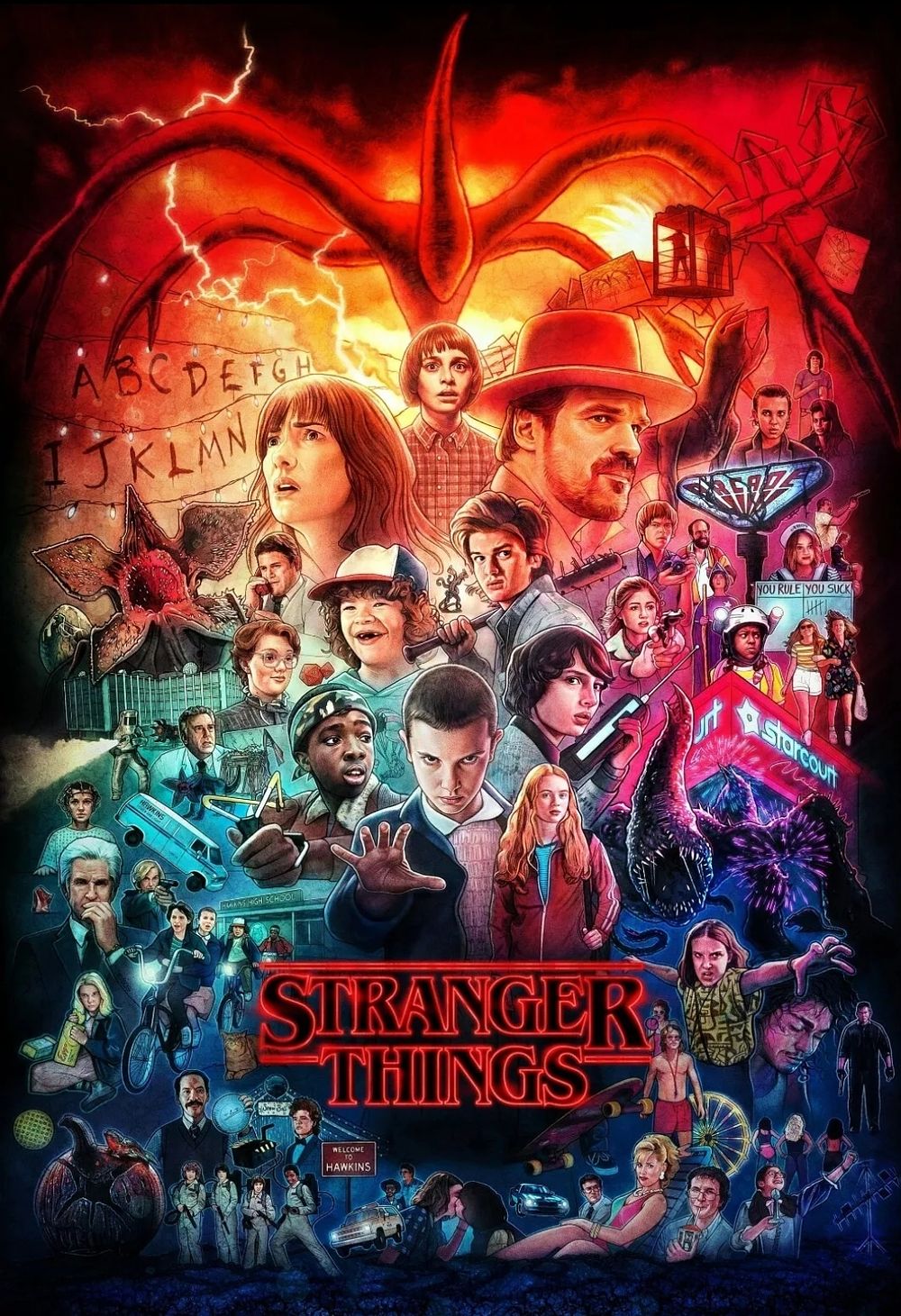 Lot 142: Stranger things High gloss print in cardboard sleeve