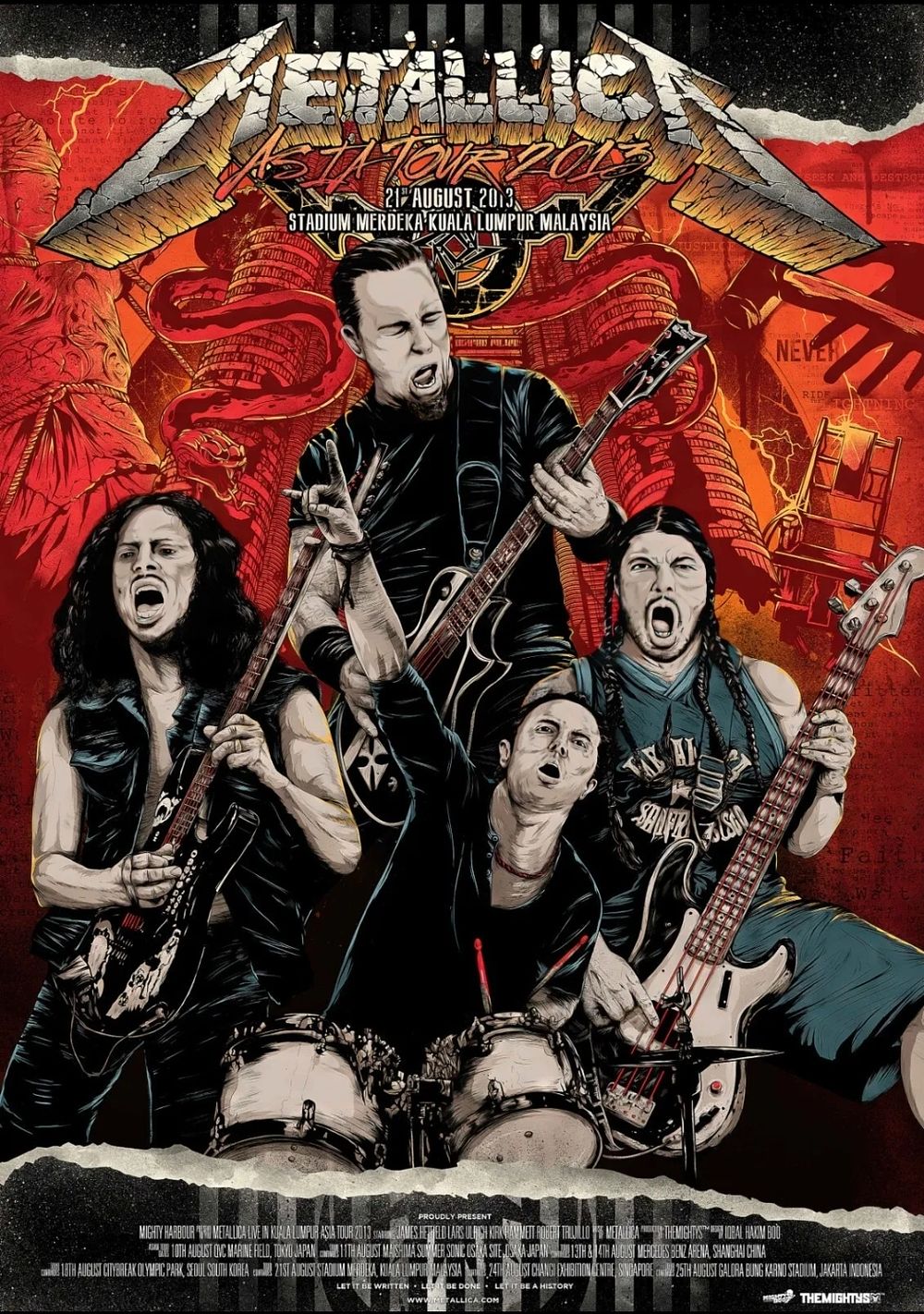 Lot 185: Metallica High gloss print in cardboard sleeve