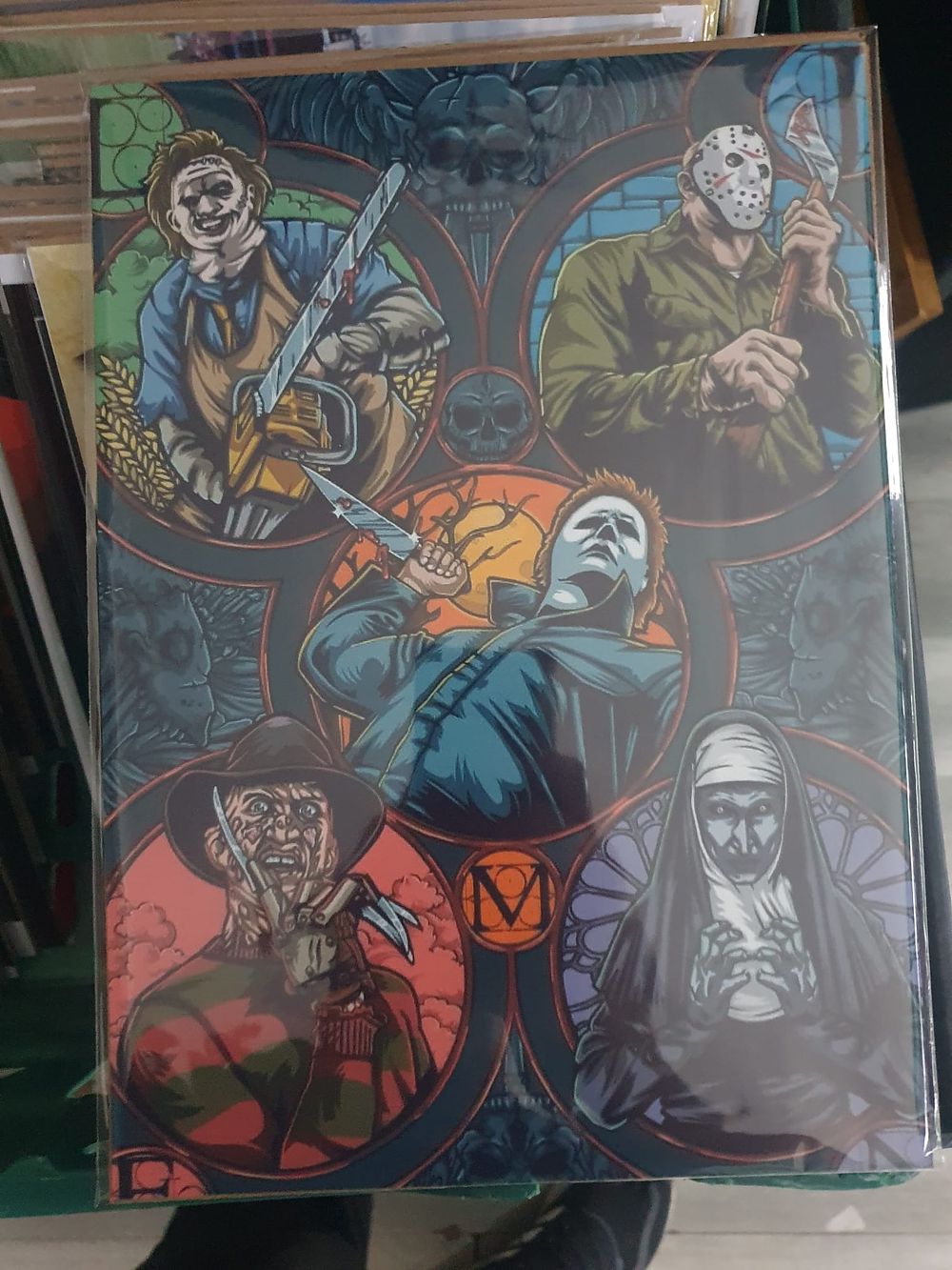 Lot 357: Horror high gloss print in cardboard sleeve