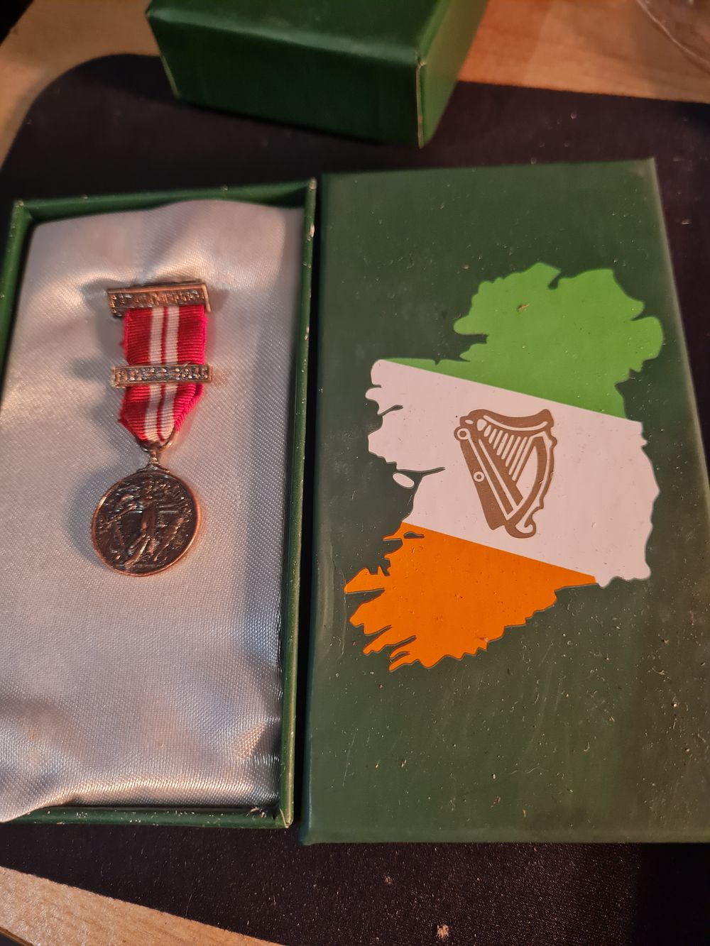 Lot 295: Boxed irish medal