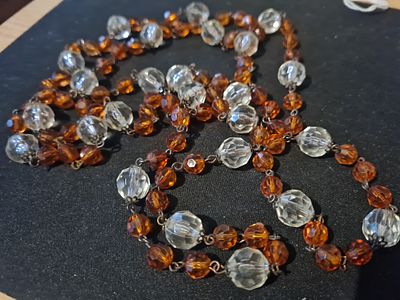 Vintage amber coloured chain