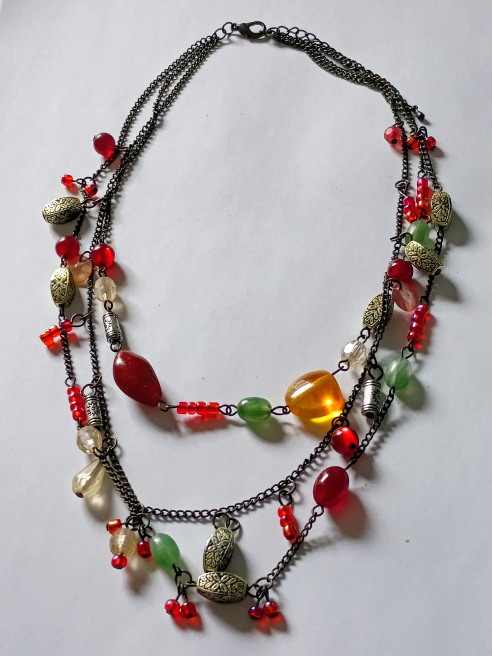 Lot 187: Beautiful Multipendant layered Chain