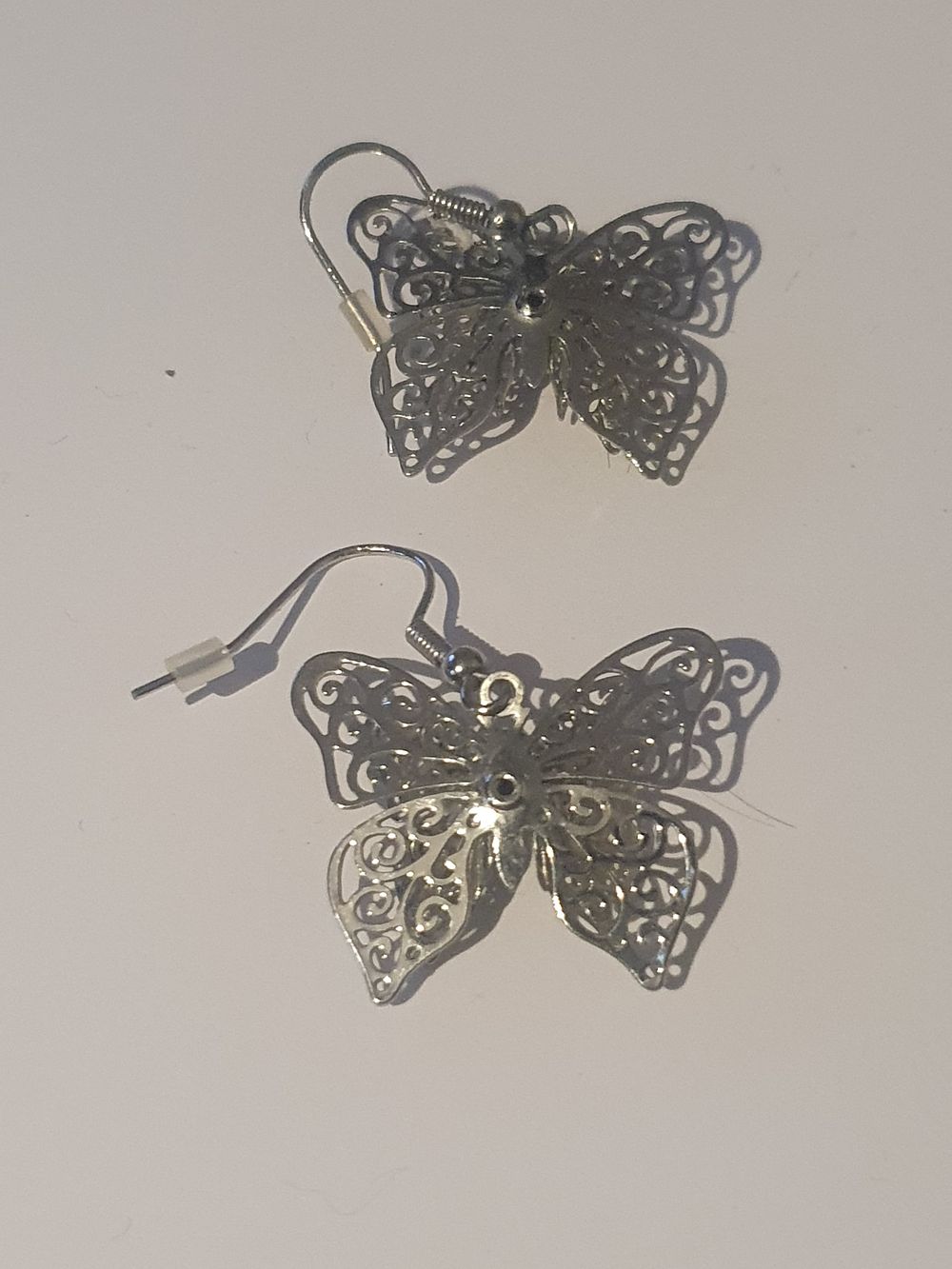 Lot 298: Butterfly earings