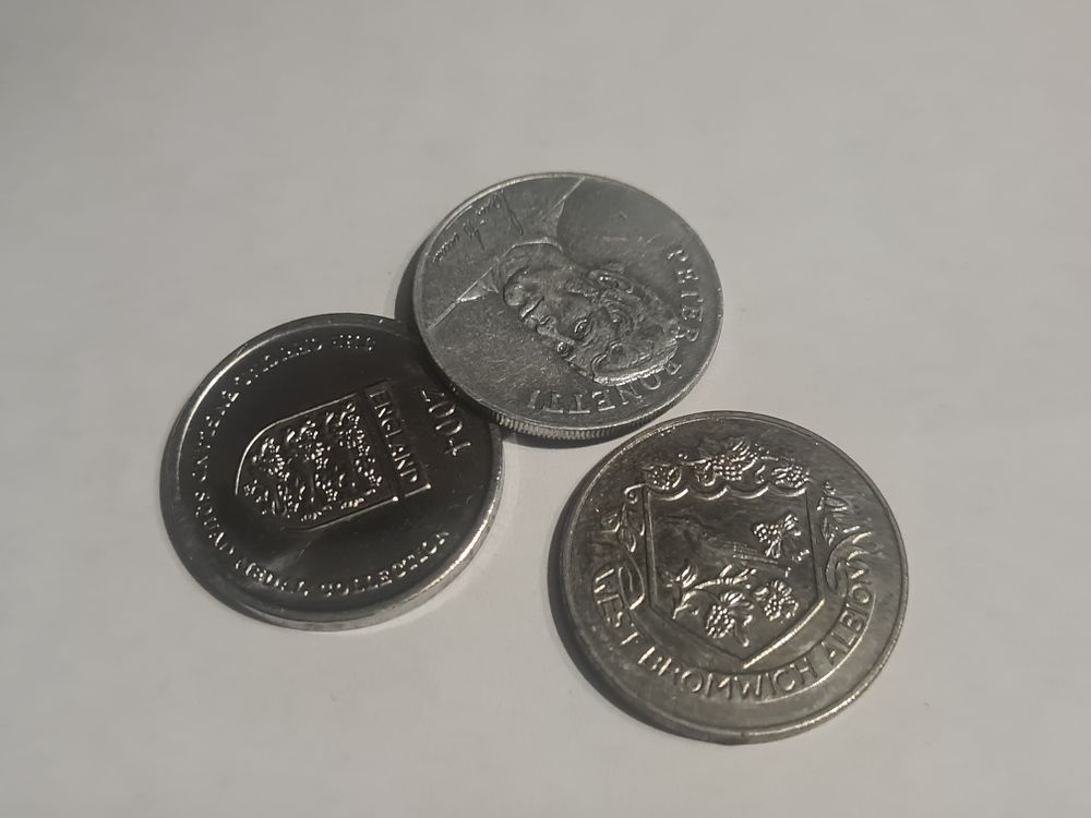 Lot 254: English football coins