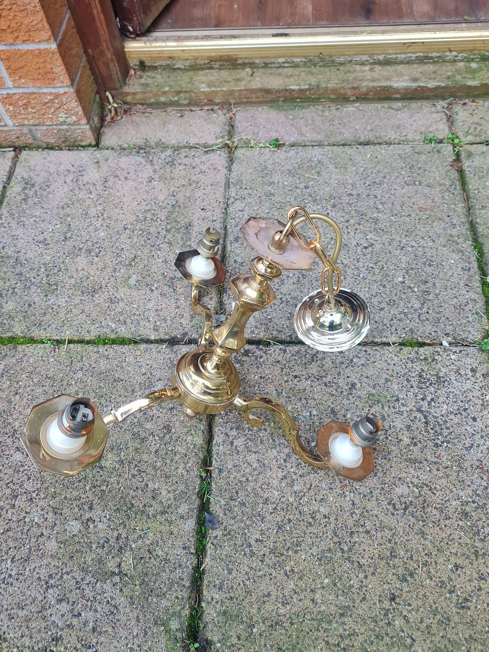 Lot 196: Brass light