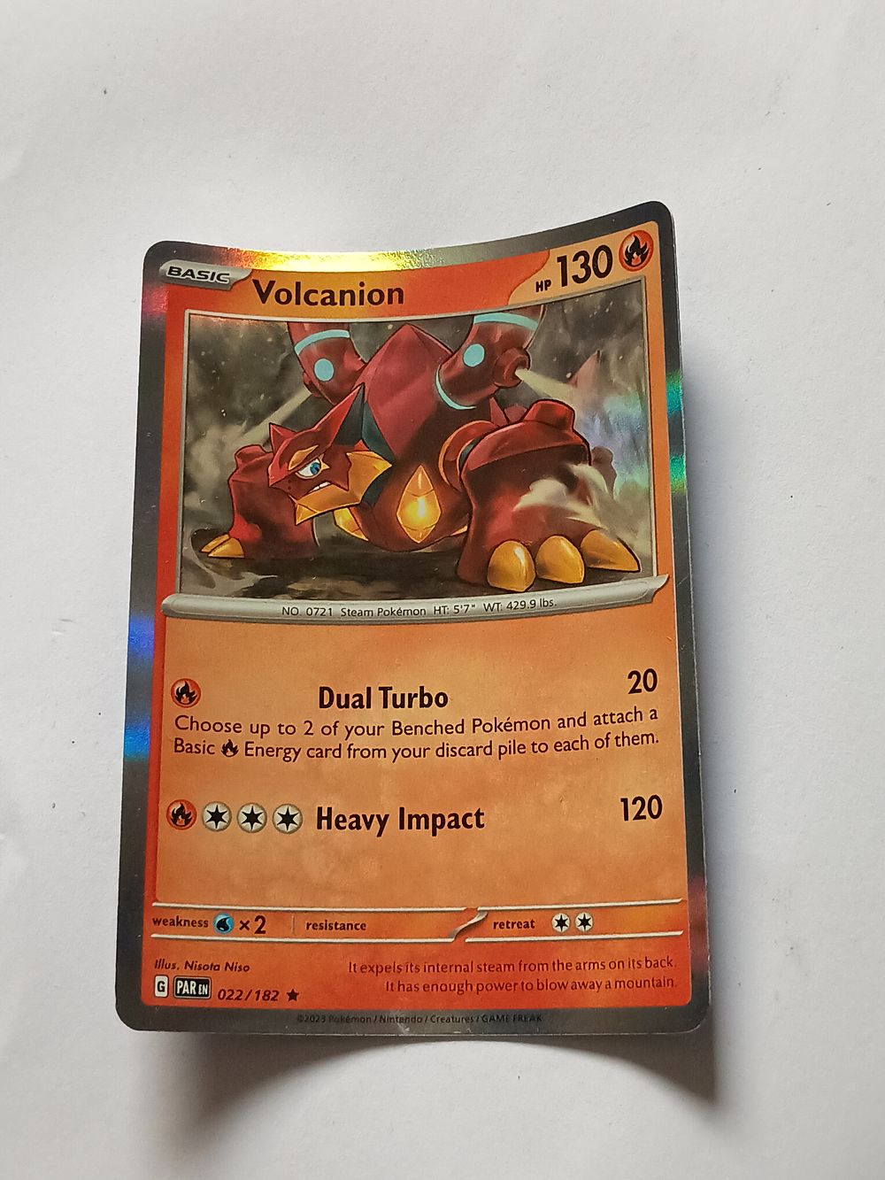 Lot 17g: Holographic collectable Pokémon card