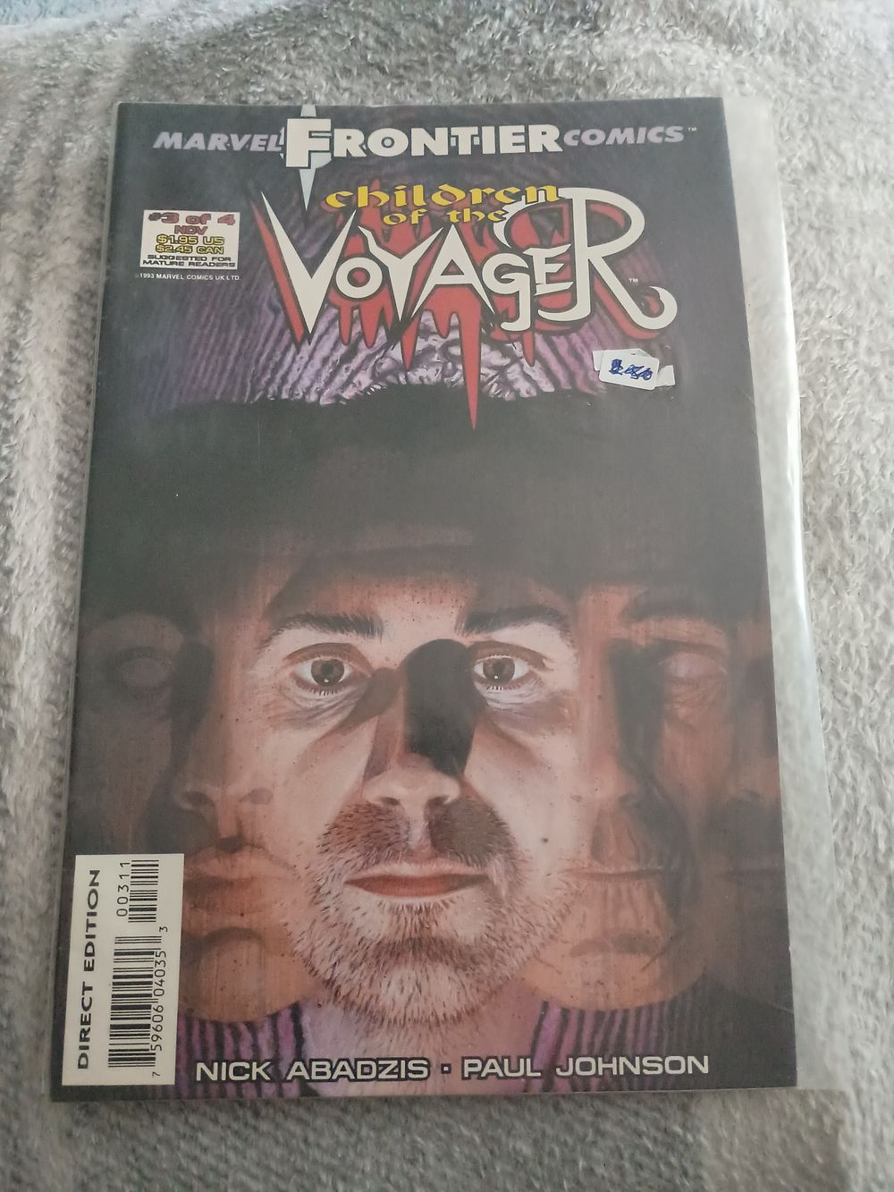 Lot 176: Marvel Frontier Comics Children Of The Voyager Vintage 1993 In Sleeve