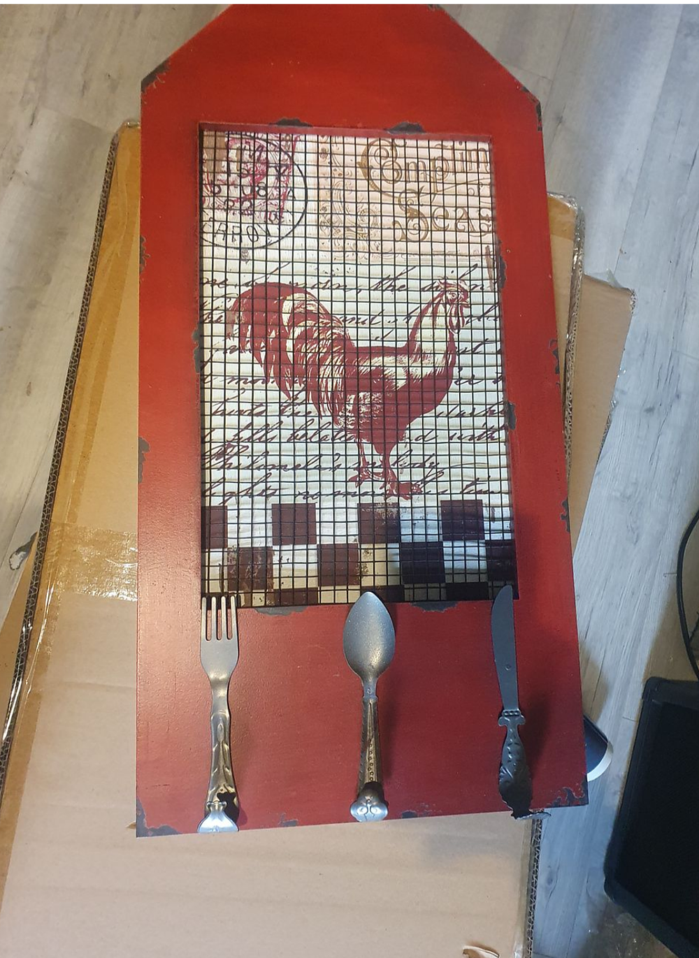 Lot 178: Large New Quirky Kitchen Hanging Picture