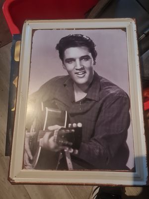 Very large elvis tin sign