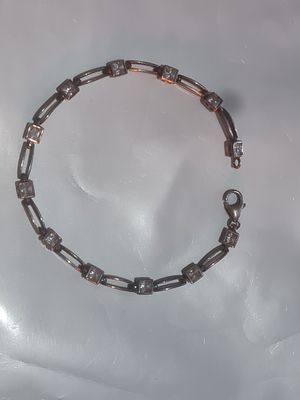 Vintage silver stamped bangle