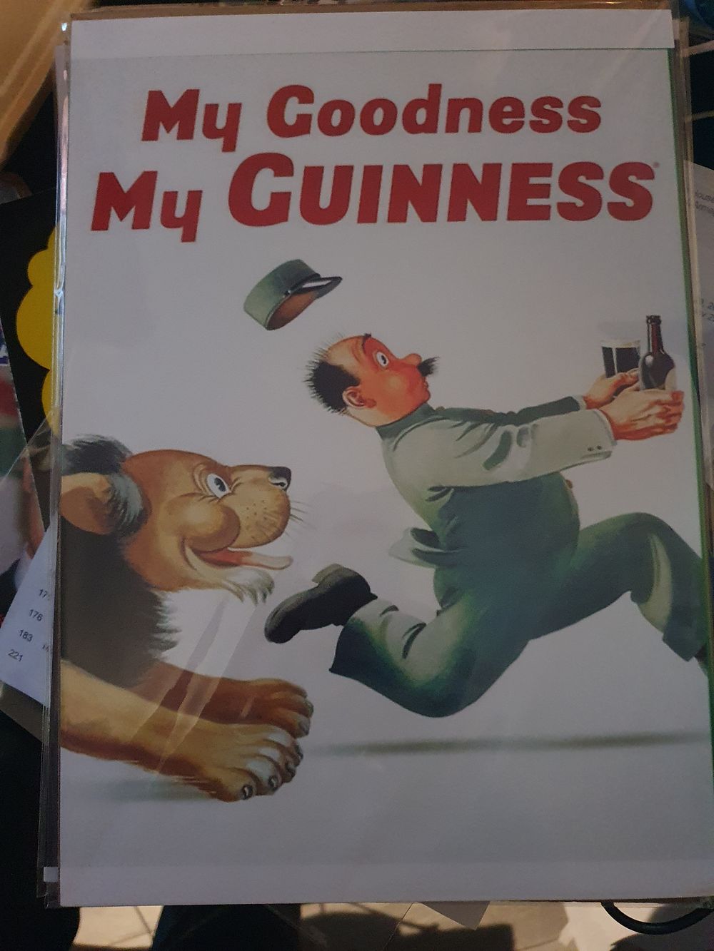 Lot 191: High gloss print in cardboard sleeve guinness