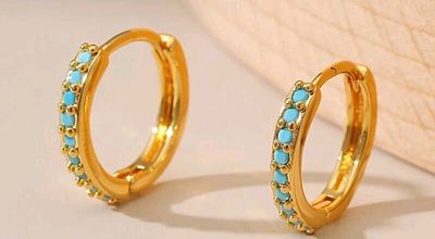 18ct gold plated earings