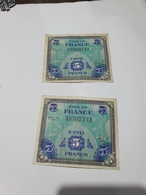 Vintage French Bank notes