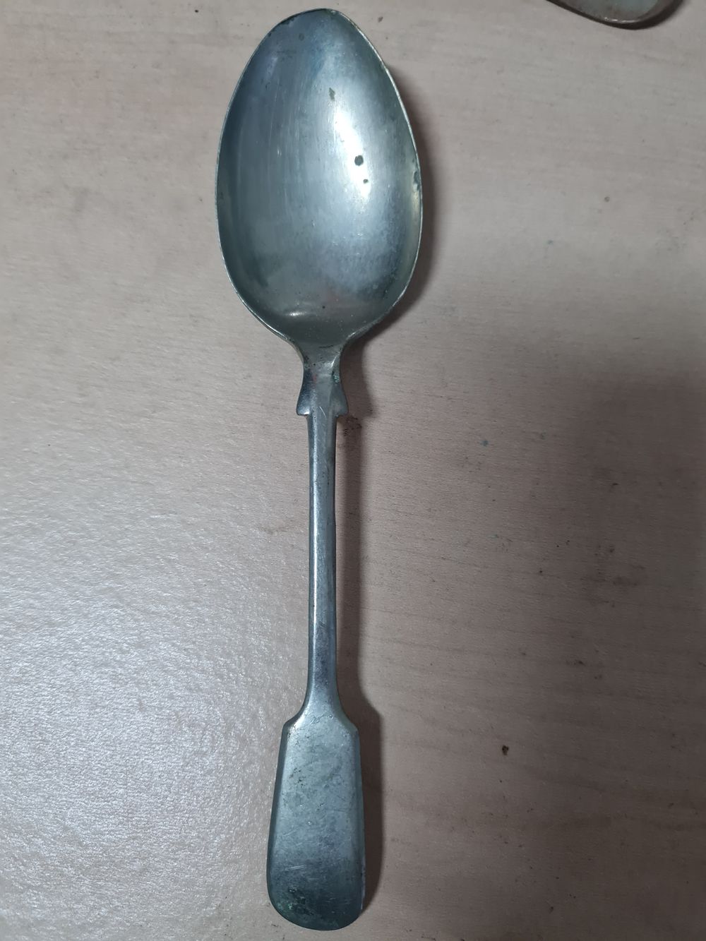 Lot 176: Vintage nickel silver spoon