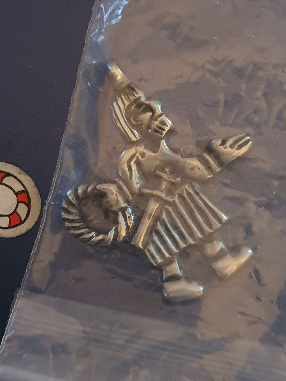 Lot 203: Pewter pendant
