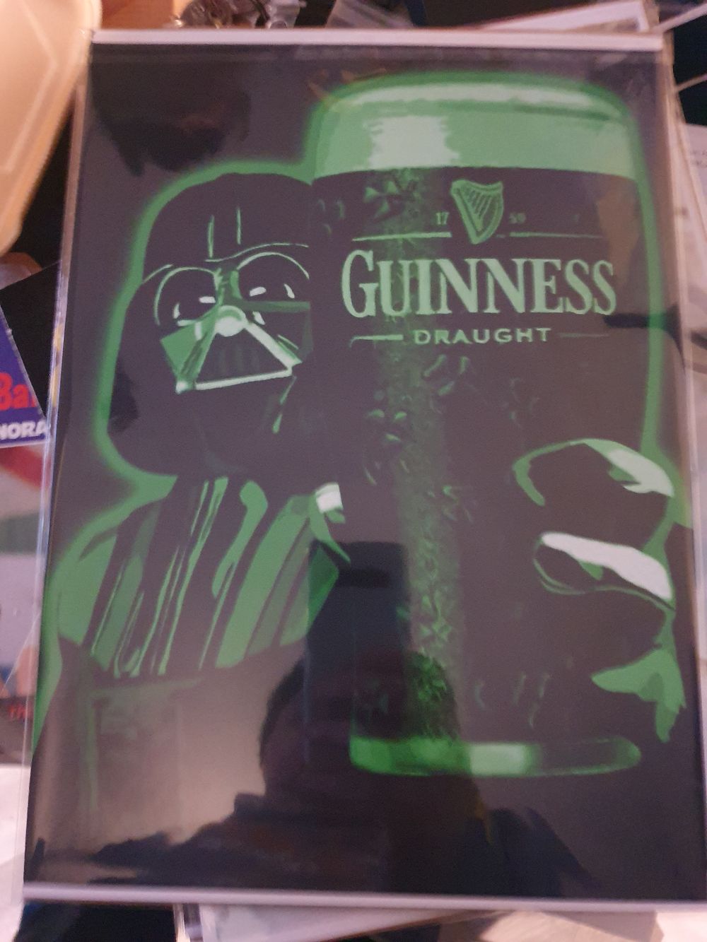 Lot 217: High gloss print in cardboard sleeve guinness