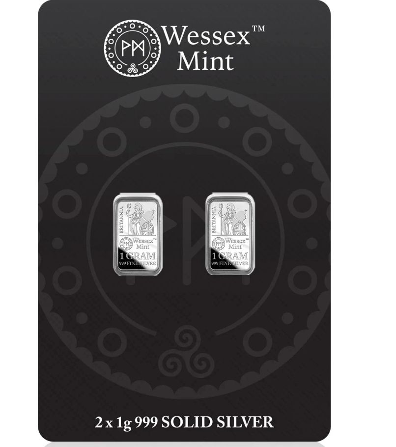 Lot 229: Silver bars x 2