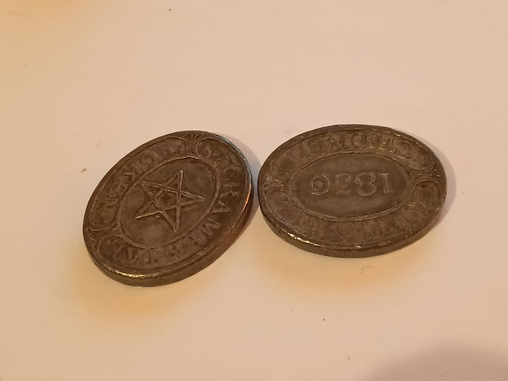 Lot 145j: Vintage 1830s tokens