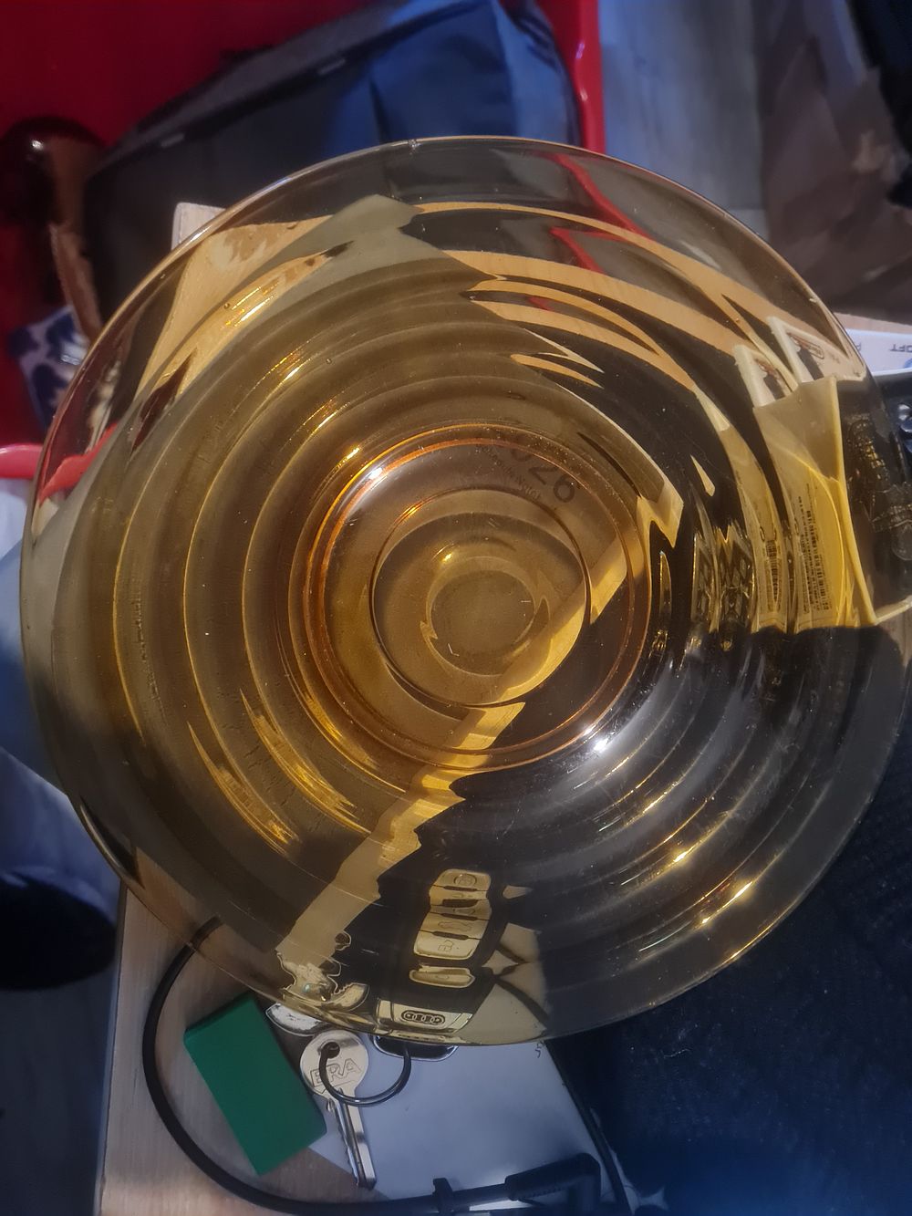 Lot 213: Amber plate