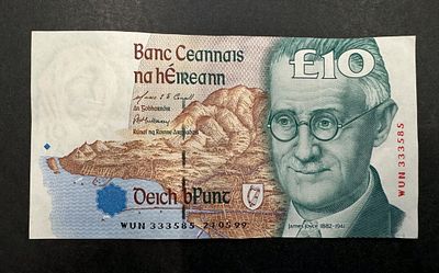 Vintage irish bank note