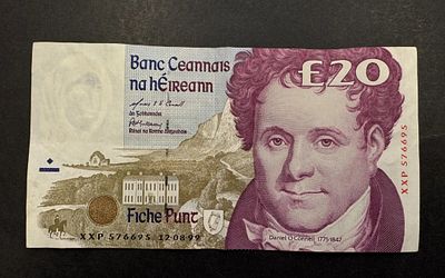 Vintage irish bank note