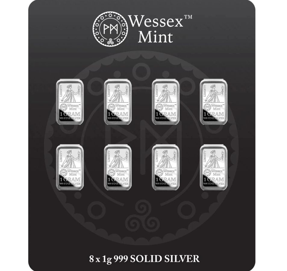 Lot 186: Silver bar set
