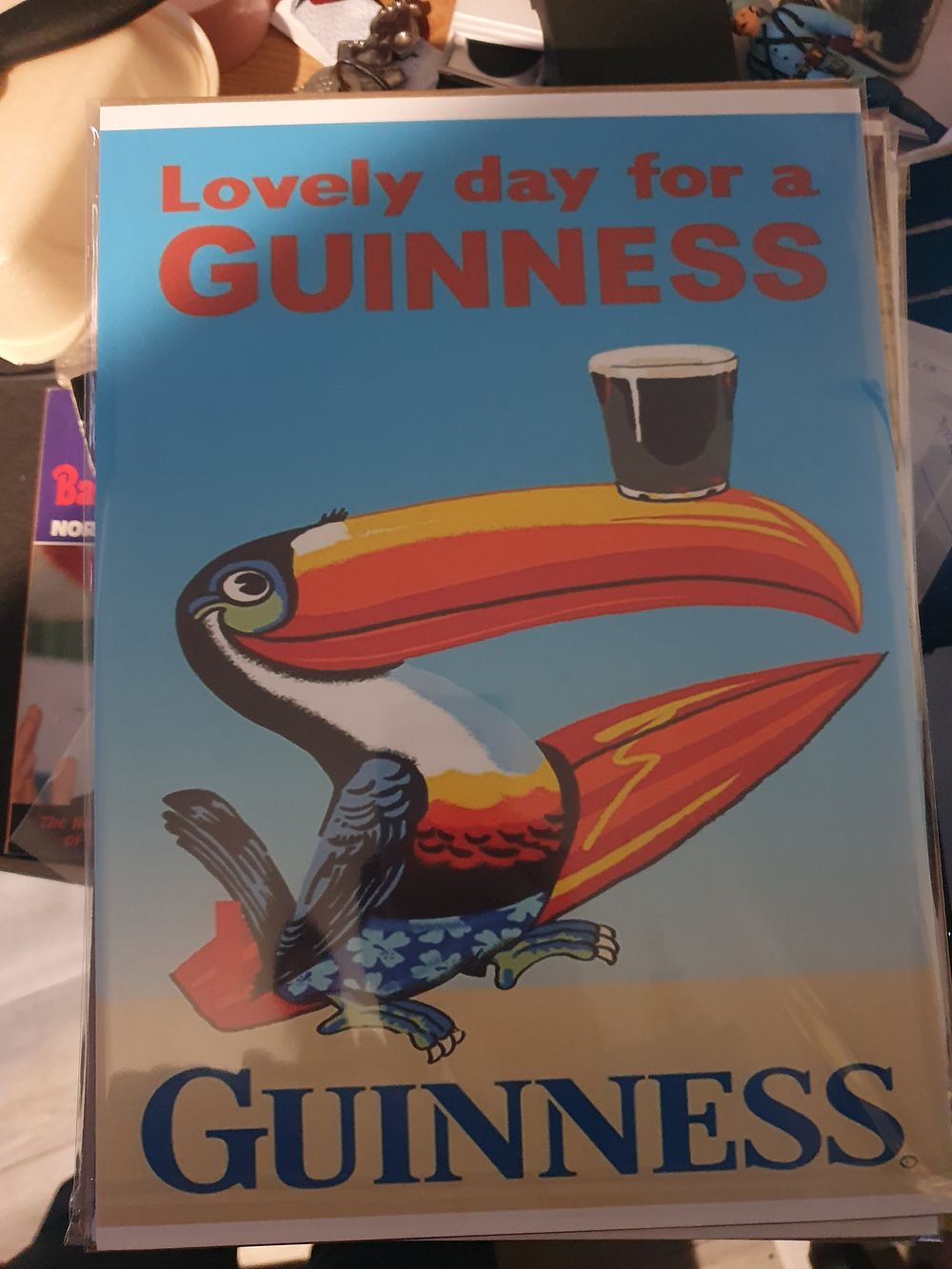 Lot 188: High gloss print in cardboard sleeve guinness