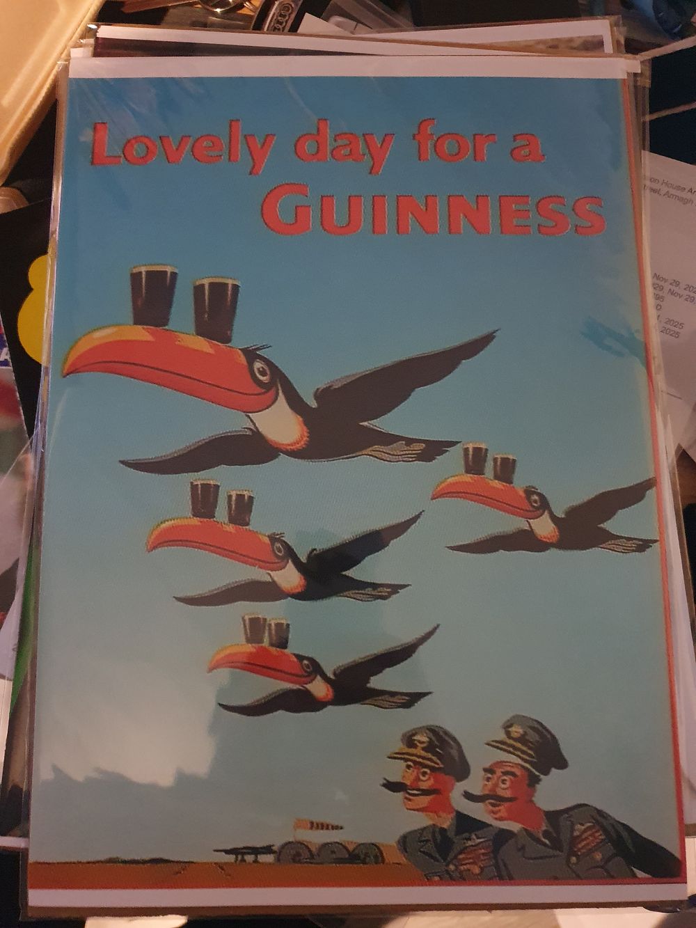 Lot 348: High gloss print in cardboard sleeve guinness