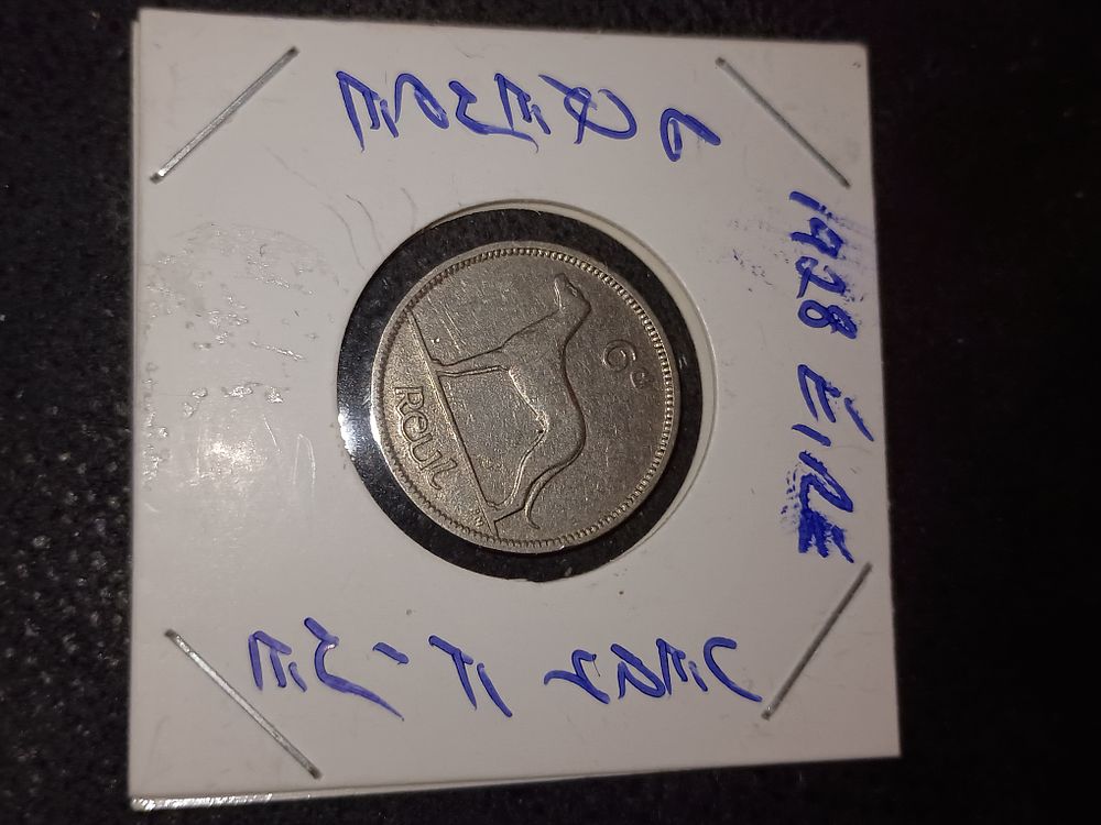 Lot 389: 1928 eire 6 pence