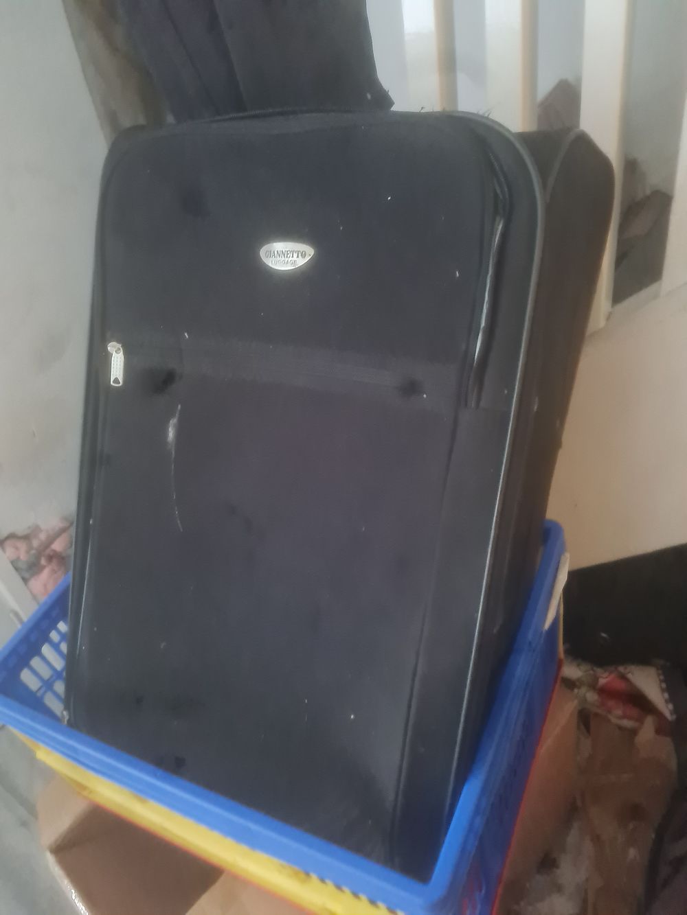 Lot 307: Large travelling suitcase