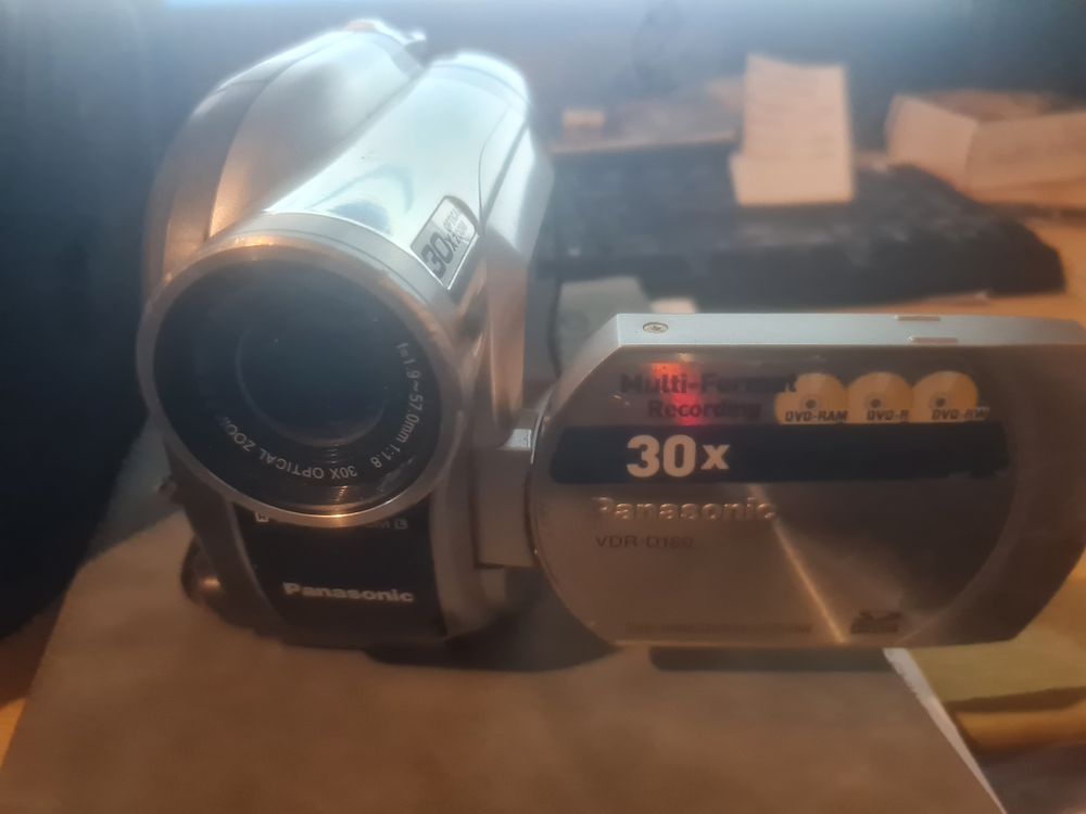 Lot 133: Panasonic vdr d160 camcorder with accs working