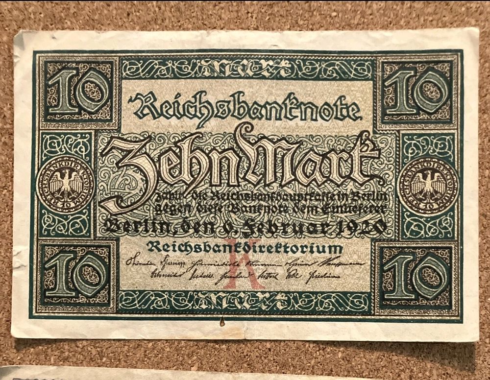 Lot 156a: Vintage german bank note