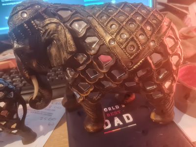 Large decorative elephant