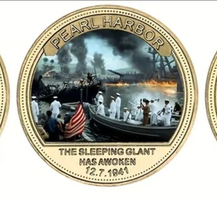 Lot 137: Pearl Harbour collecters coin