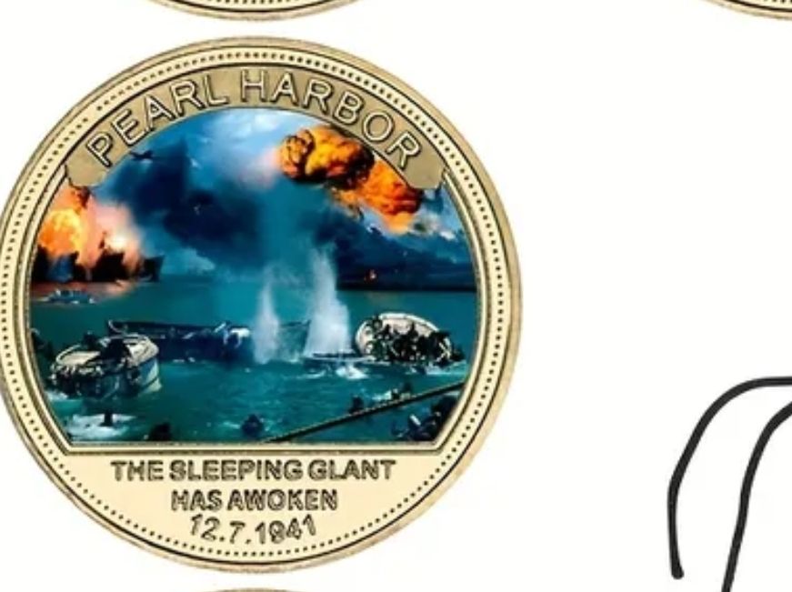 Lot 140: Pearl Harbour collecters coin