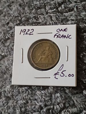 1922 one franc french