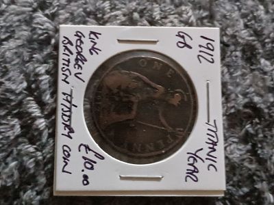 1912 titanic year king George coin