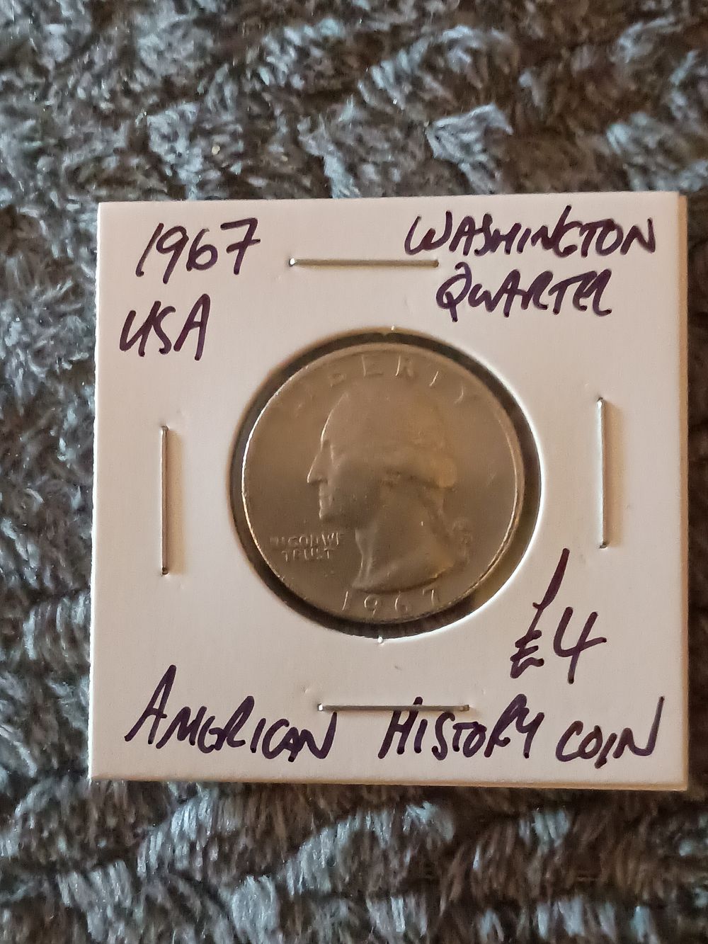 Lot 276: 1967 USA America quarter