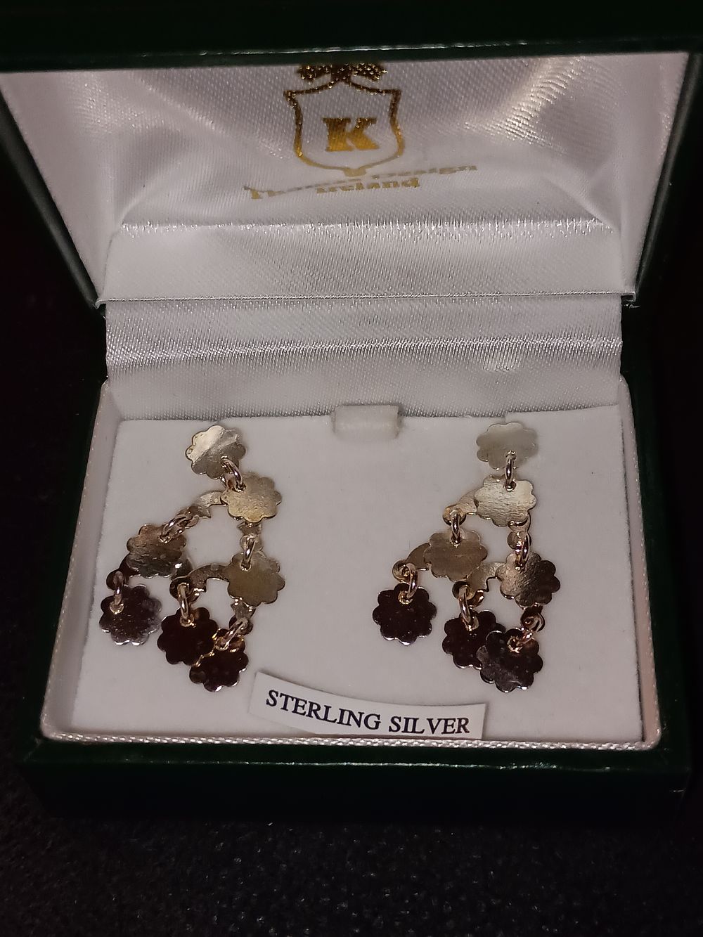 Lot 75: Sterling silver earrings